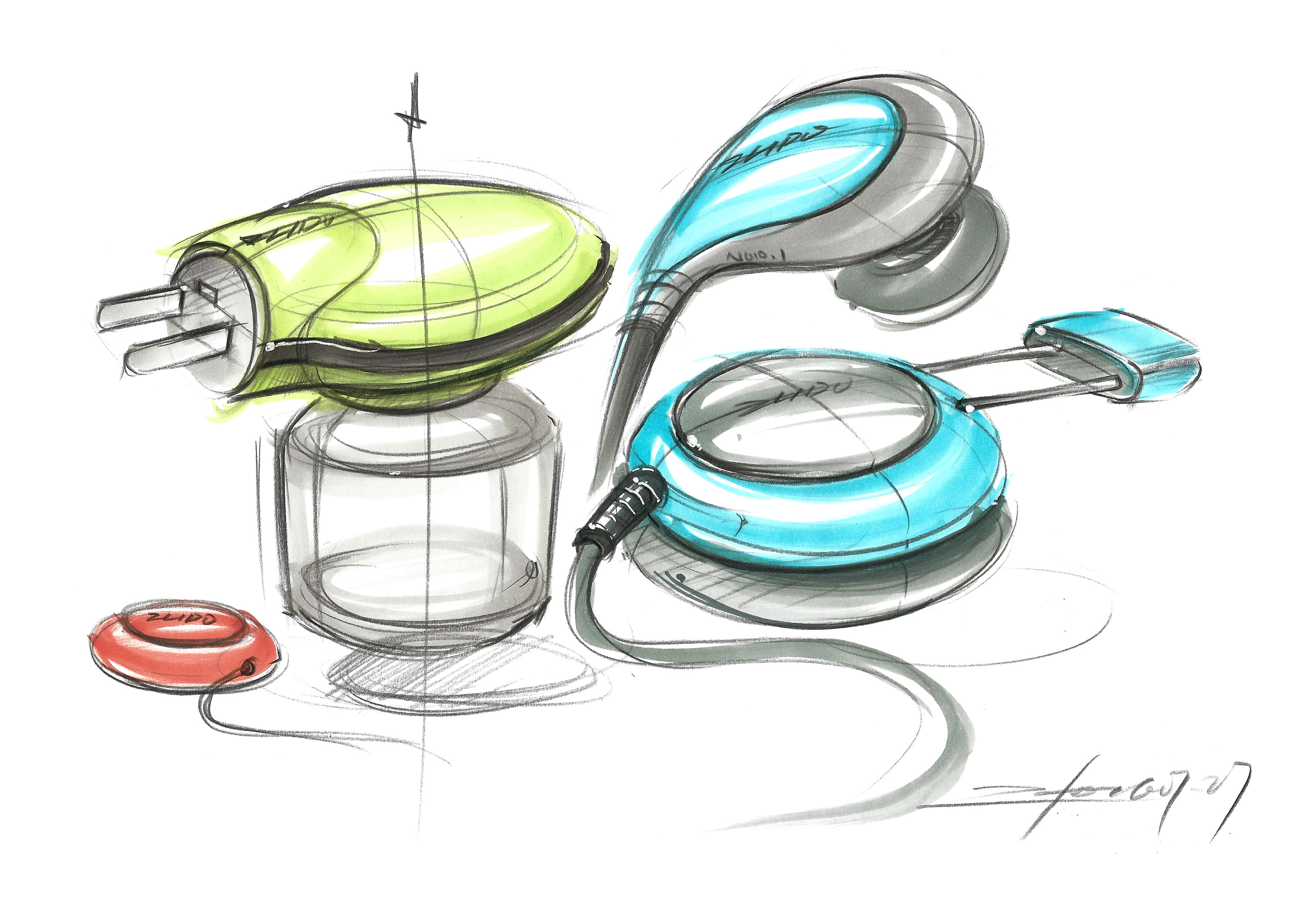 2016產品設計手繪 七月一日一畫——電器篇